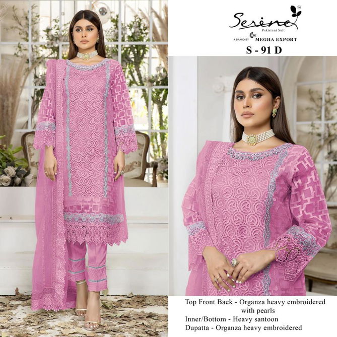 Serene S 91 Festive Wear Wholesale Pakistani Salwar Suits Catalog
